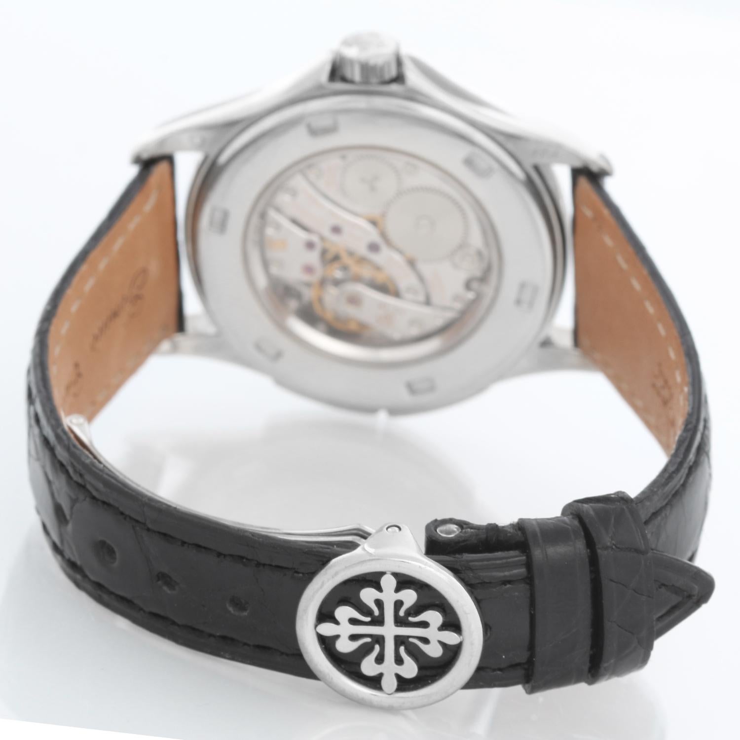 Patek Philippe Travel Time Men's 18k White Gold Watch 5134 G 1