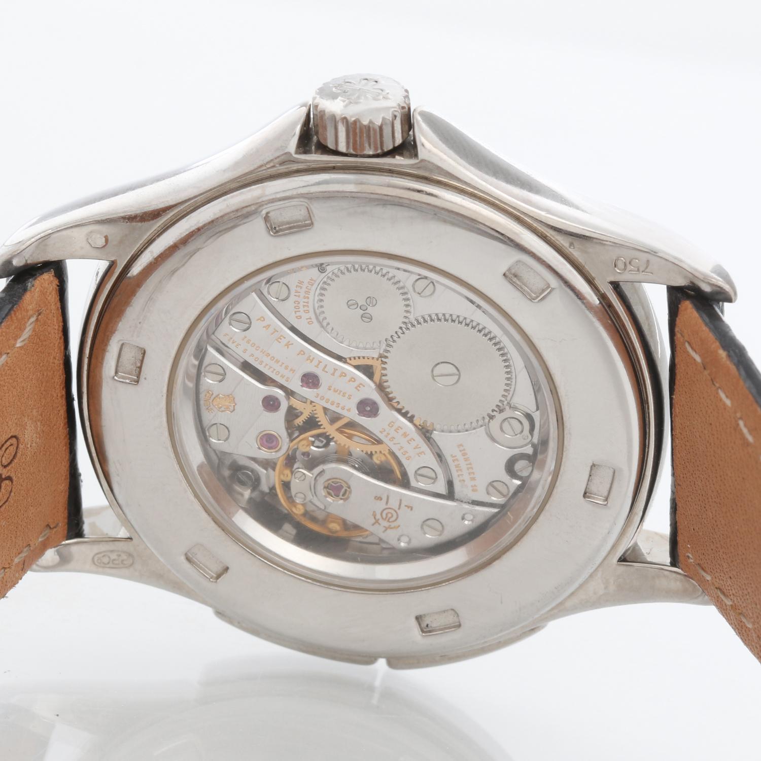 Patek Philippe Travel Time Men's 18k White Gold Watch 5134 G 2