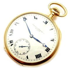 Patek Philippe Triple Signed Yellow Gold Pocket Watch 1915