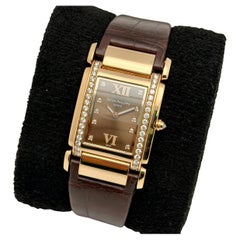 Patek Philippe Twenty-4 18K Rose Gold Diamond Chocolate Dial Damenuhr 4920R