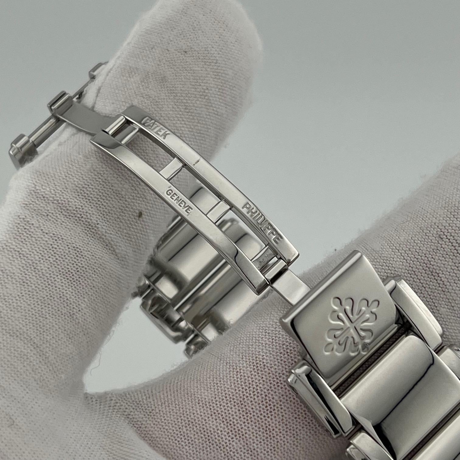 Patek Philippe Twenty 4 4910/10A-010 25mm Esfera Gris Bisel Diamante Papeles en venta 3