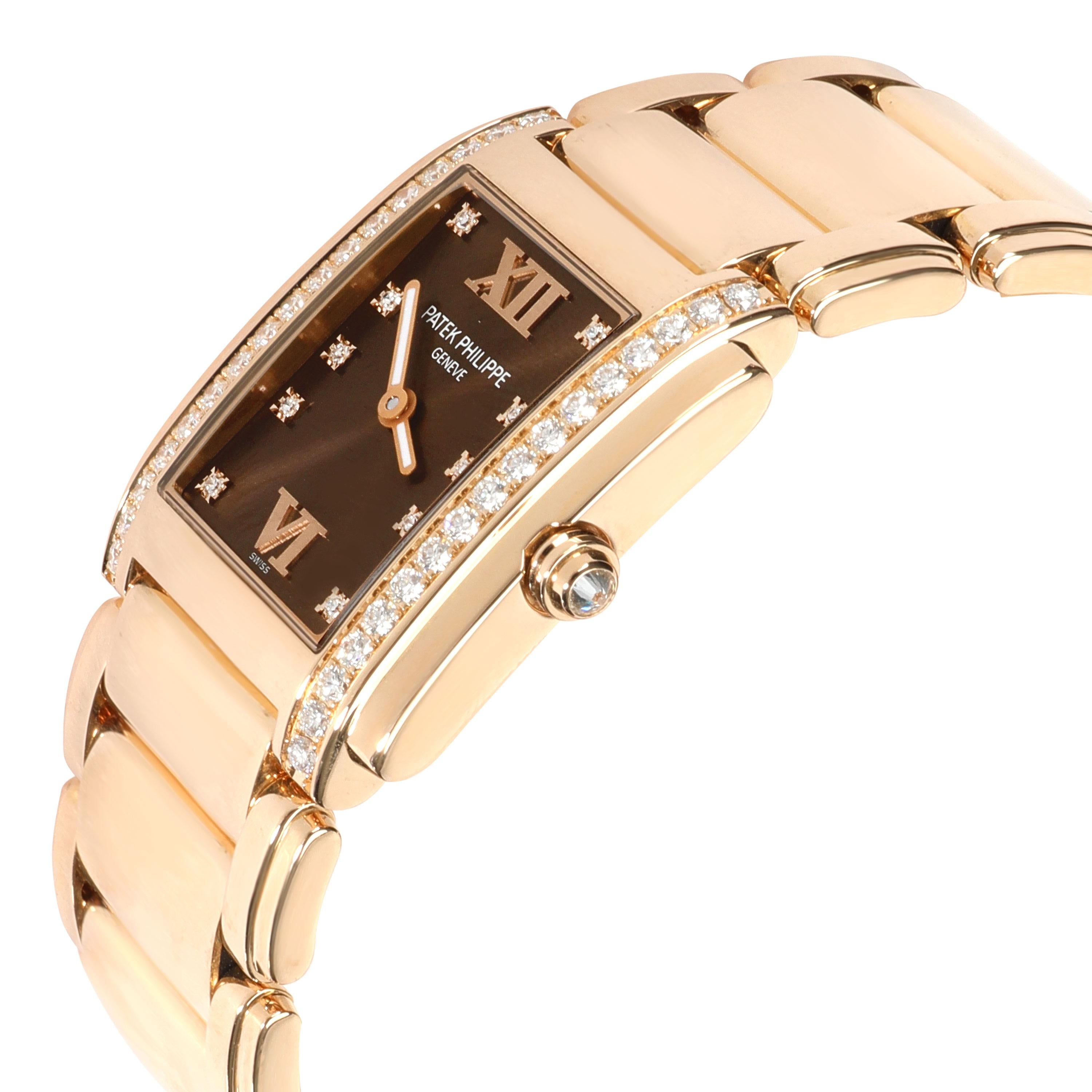 Patek Philippe Twenty-4 4910/11R-010 Women's Watch in 18kt Rose Gold In Excellent Condition In New York, NY