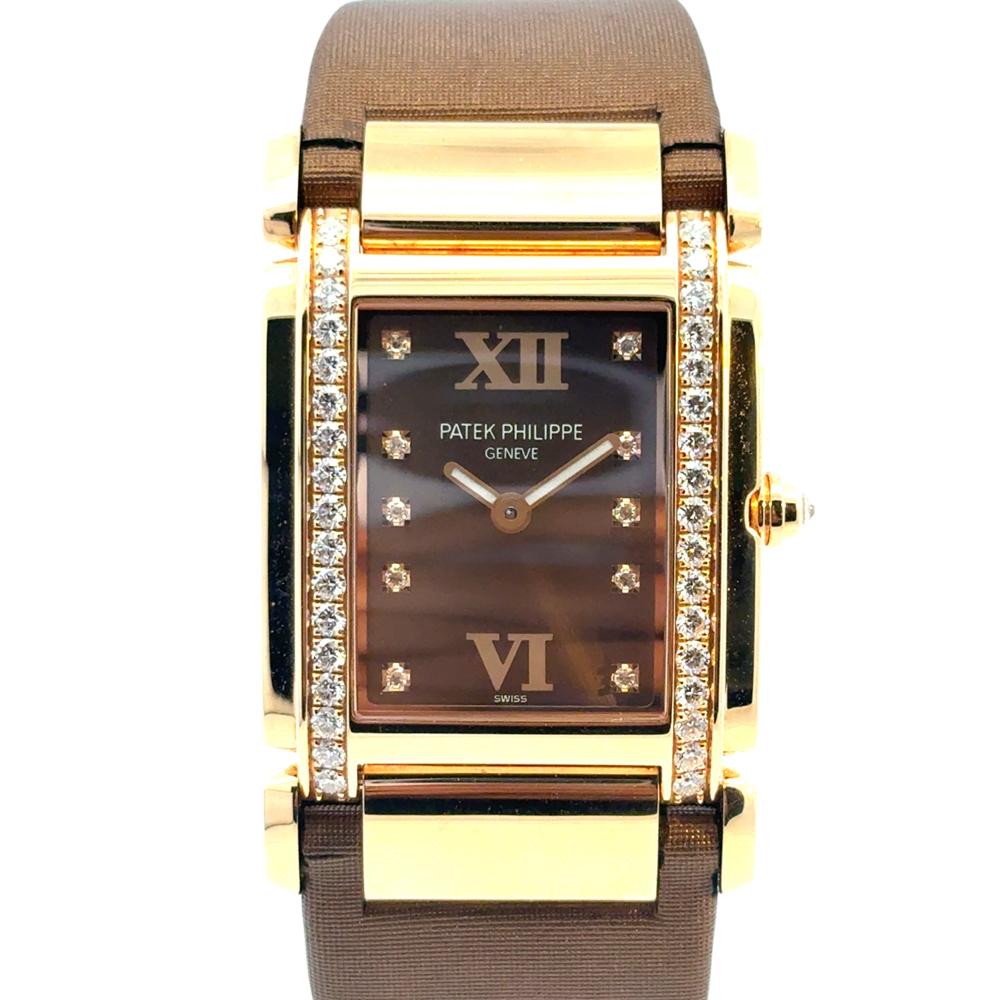 Patek Philippe Twenty-4 4920R-001 Or Rose 18k Lunette Diamant Cadran Chocolat Montre Femme

Cette magnifique montre Patek Philippe Twenty4/4920R/001 est en excellent état et est prête à être expédiée !

Marque : Patek Philippe
Modèle : Montre Patek