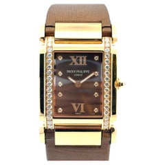 Patek Philippe Twenty-4 4920R-001 18k Rose Gold Diamond Bezel Chocolate Dial