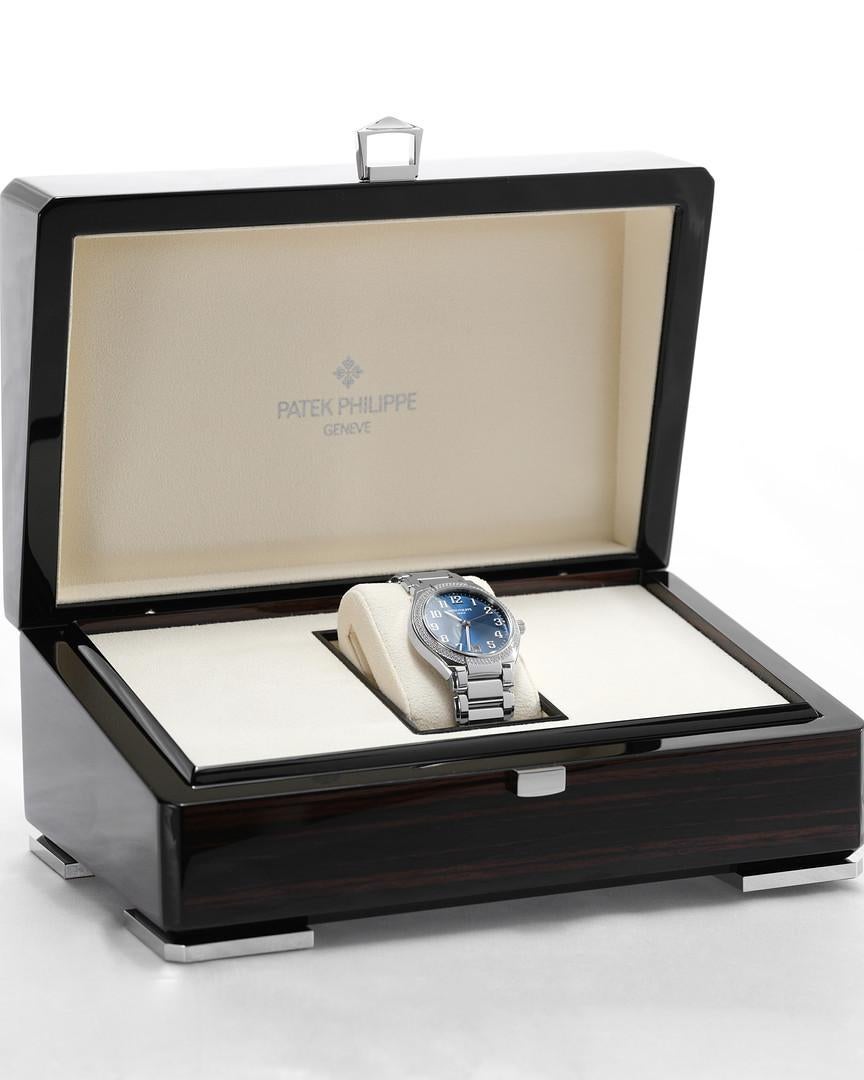 Patek Philippe Twenty 4 Automatic Diamond Set Bezel Blue Dial 7300-1200A-001 For Sale 2