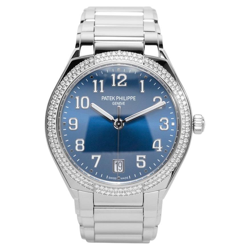 Patek Philippe Twenty 4 Automatic Diamond Set Bezel Blue Dial 7300-1200A-001 For Sale