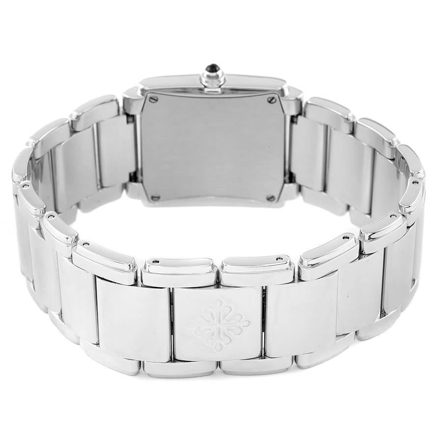 Patek Philippe Twenty-4 Blue Dial Steel Diamond Ladies Watch 4910 For Sale 1