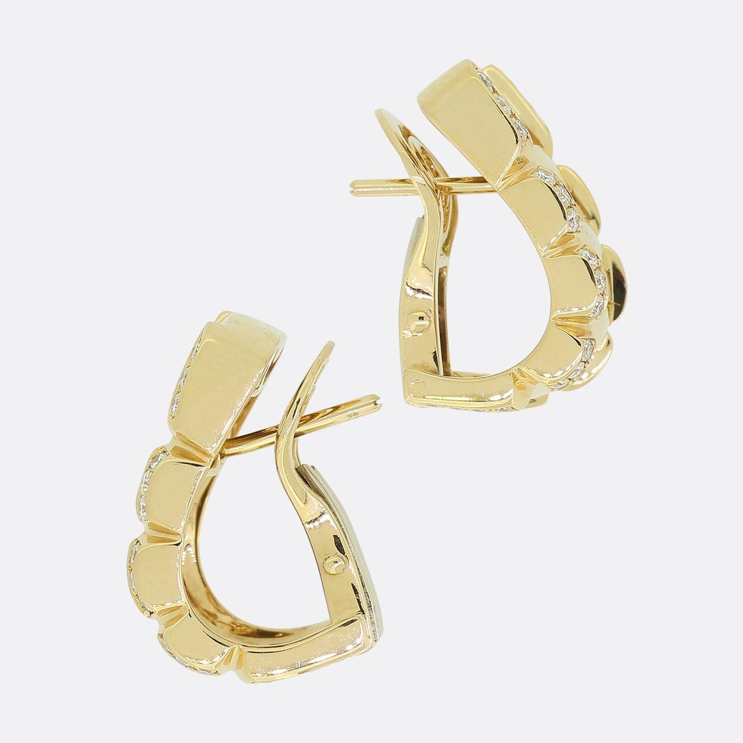 Brilliant Cut Patek Philippe Twenty-4 Diamond Earrings For Sale
