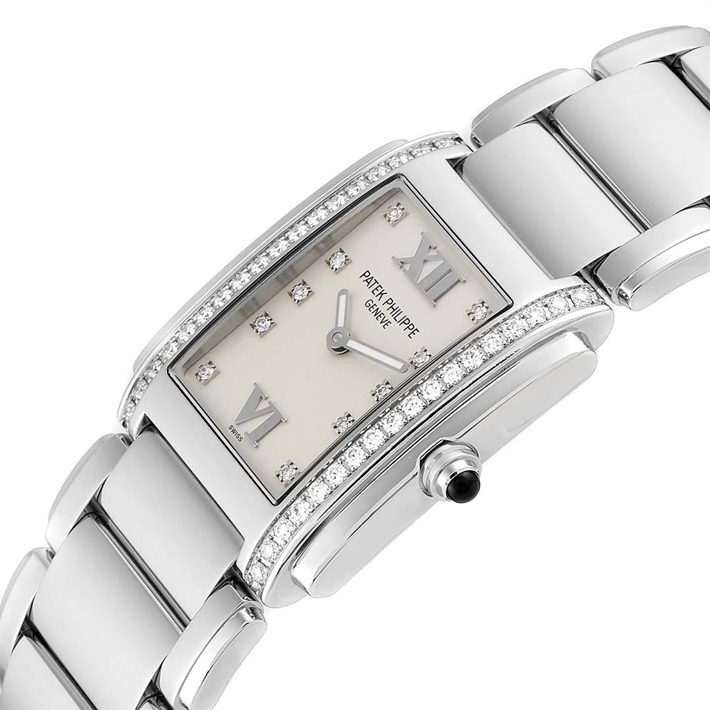 Patek Philippe Twenty-4 Diamond Ladies Quartz Watch 4910/10A-010 For Sale 2