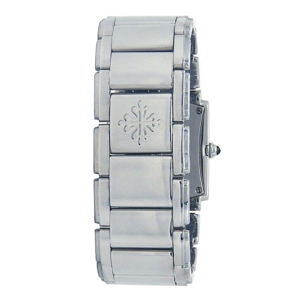 Women's Patek Philippe Twenty-4 Diamond Stainless Steel Watch Quartz 4910/10A-011 For Sale