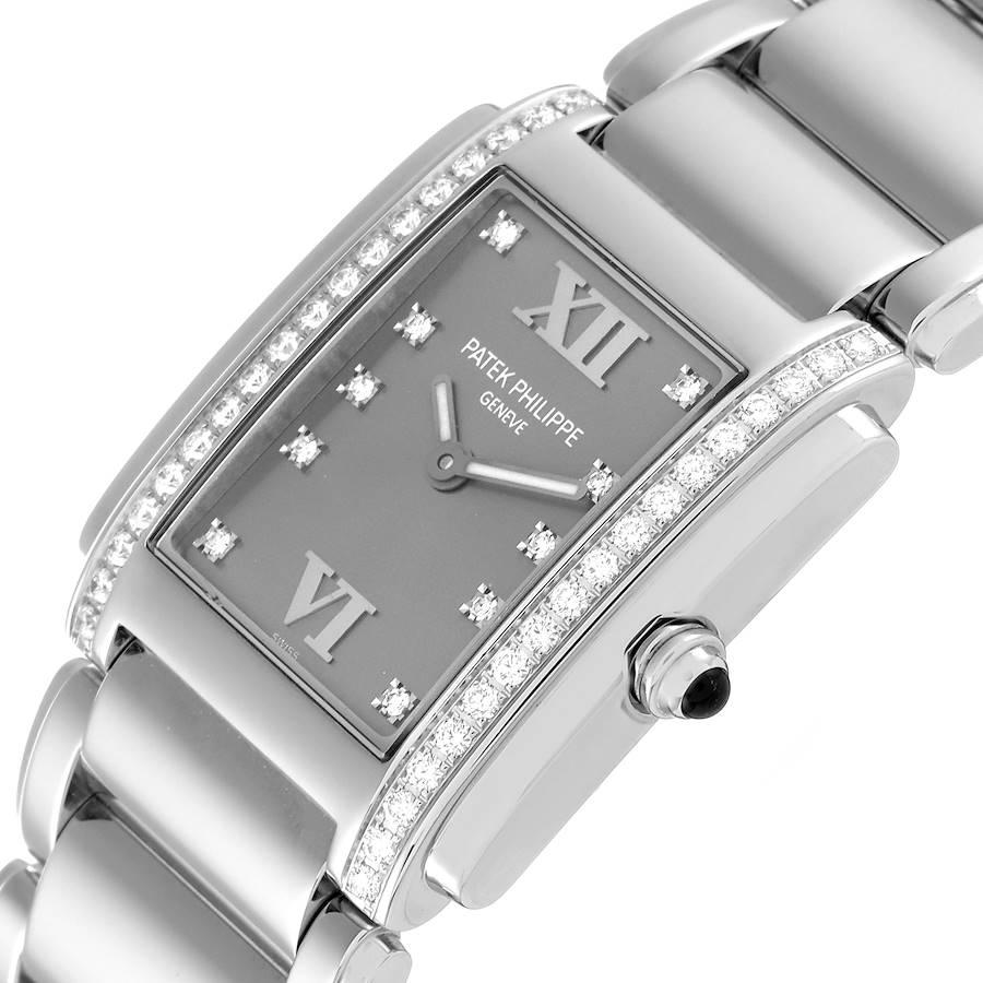 Patek Philippe Twenty-4 Grey Diamond Dial Steel Ladies Watch 4910 1