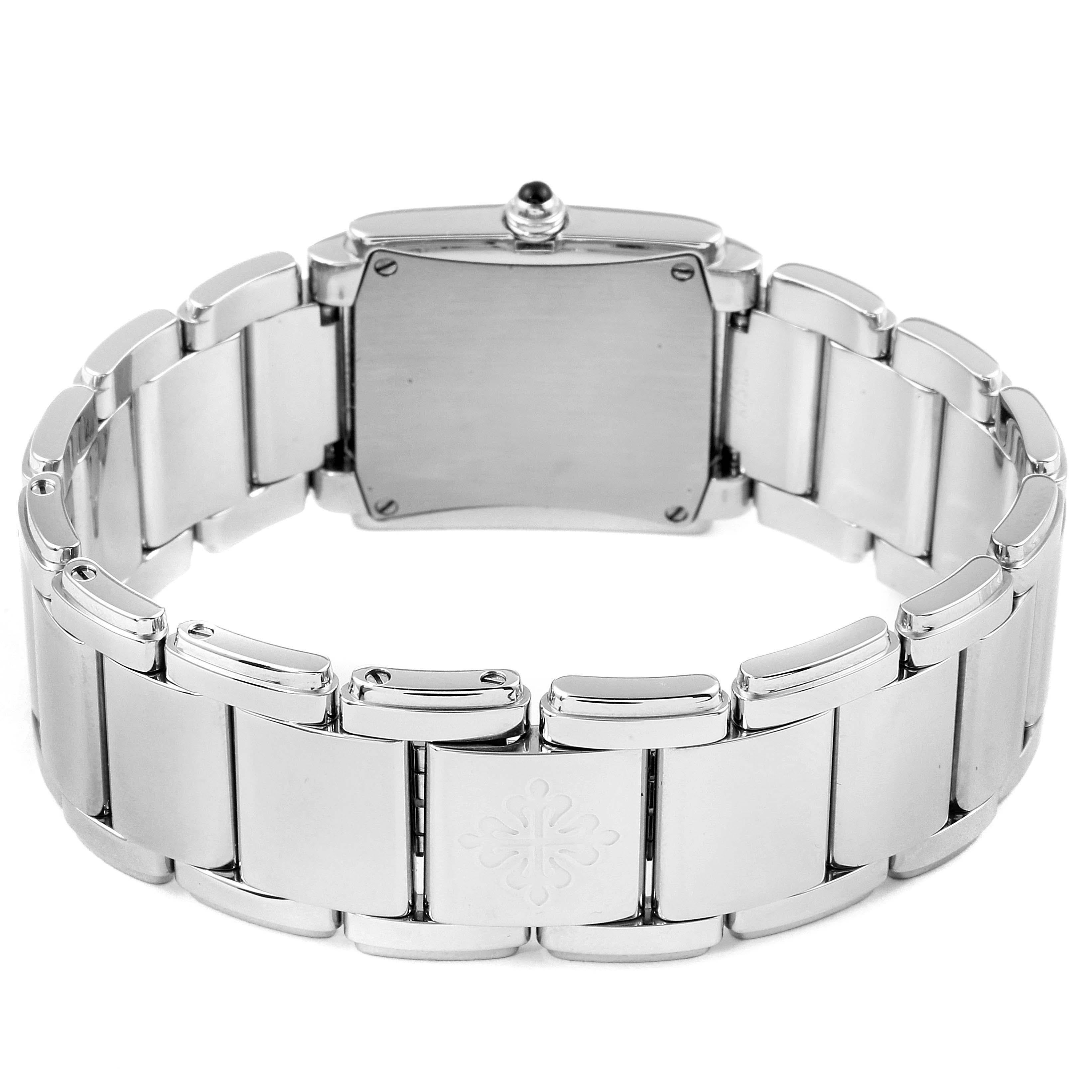 Patek Philippe Twenty-4 Grey Diamond Dial Steel Ladies Watch 4910 5