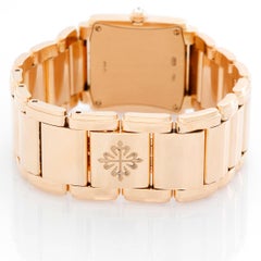 Patek Philippe 24 Ladies 18 Karat Rose Gold and Diamond Watch 4910/11R