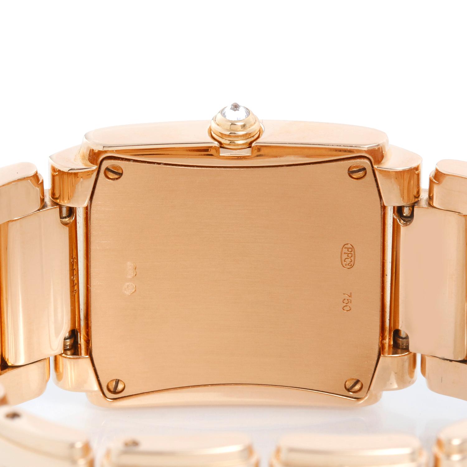 Reloj Patek Philippe Twenty-4 para señora de oro rosa de 18 quilates y diamantes 4910/11R en venta 1