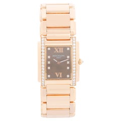 Reloj Patek Philippe Twenty-4 para señora de oro rosa de 18 quilates y diamantes 4910/11R