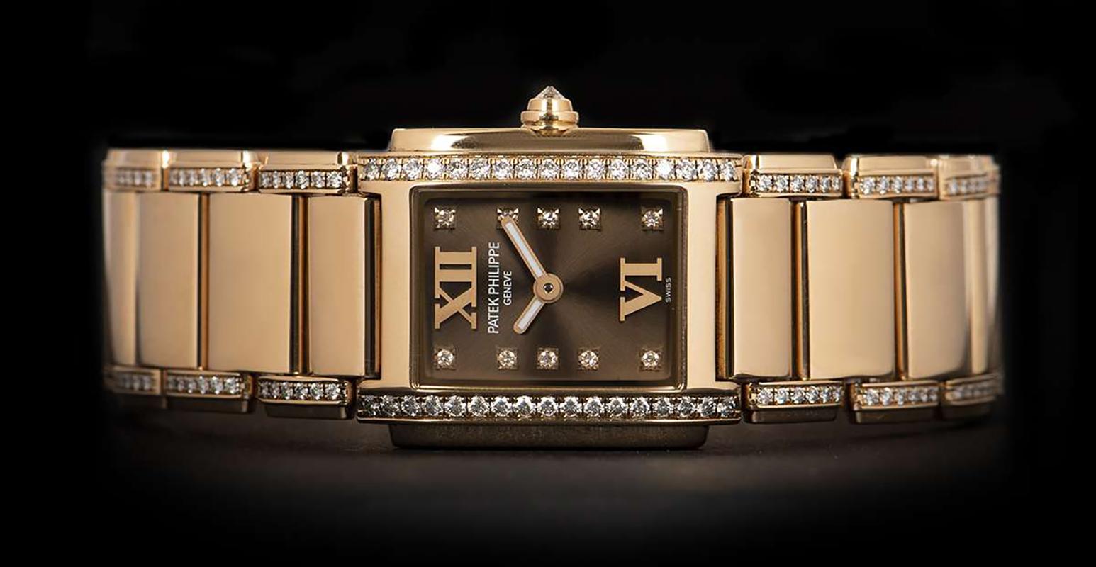Women's Patek Philippe Twenty-4 Ladies Rose Gold Brown Dial 4908/30R Automatic Watch