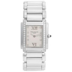 Patek Philippe Twenty-4 Ladies Steel and Diamond Watch 4910/10