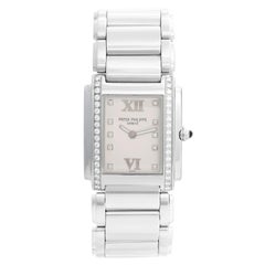 Patek Philippe Twenty-4 Ladies Steel and Diamond Watch 4910/10 For Sale ...