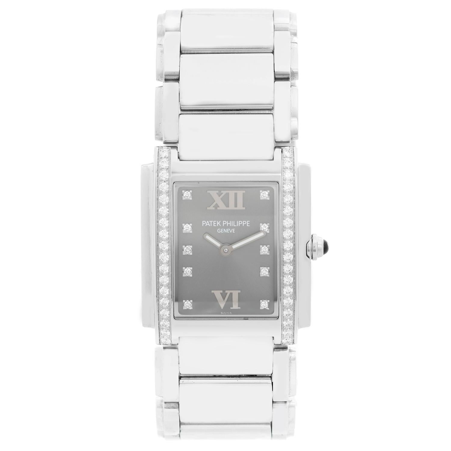 Patek Philippe Twenty-4 Ladies Steel and Diamond Watch 4910/10A