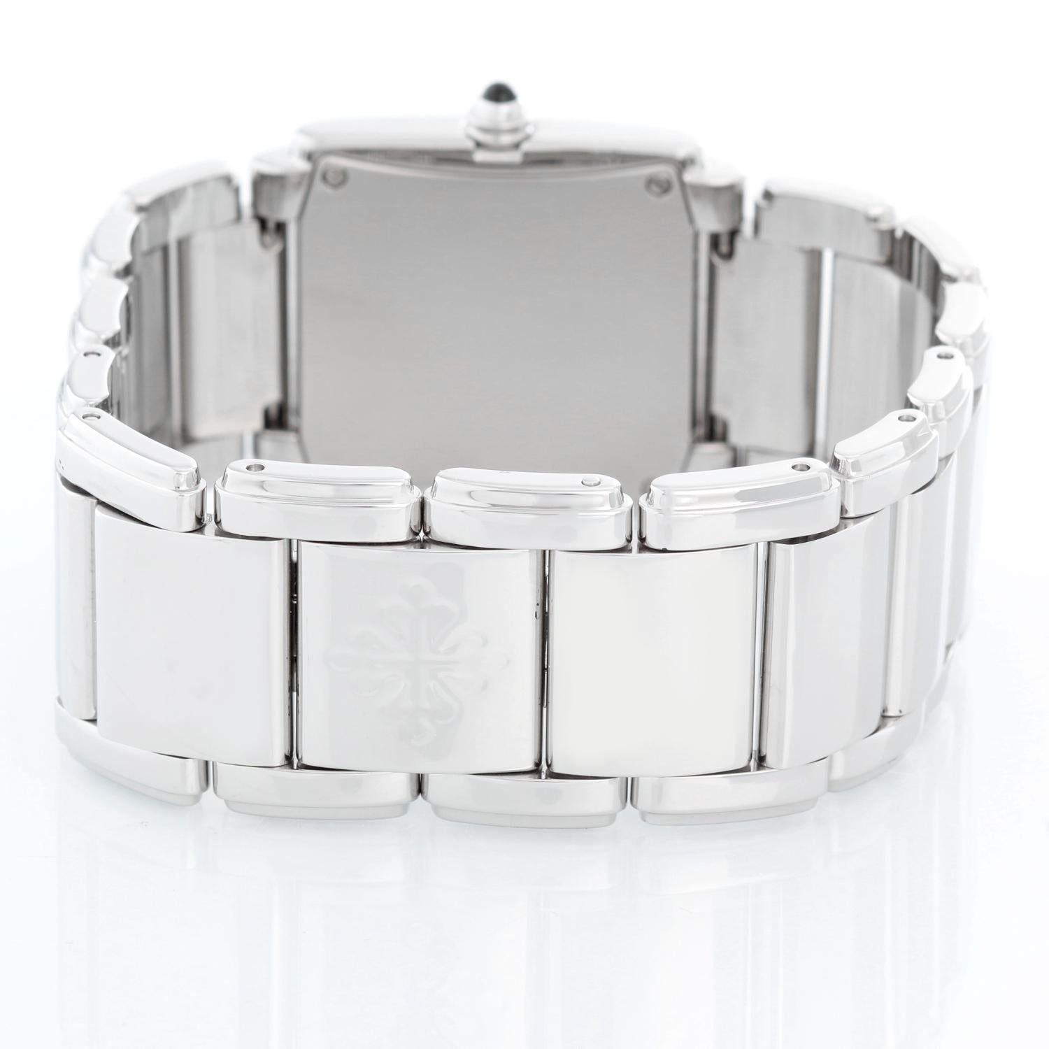 Patek Philippe Twenty-4 Ladies Steel & Diamond Watch 4910/10 In Excellent Condition In Dallas, TX
