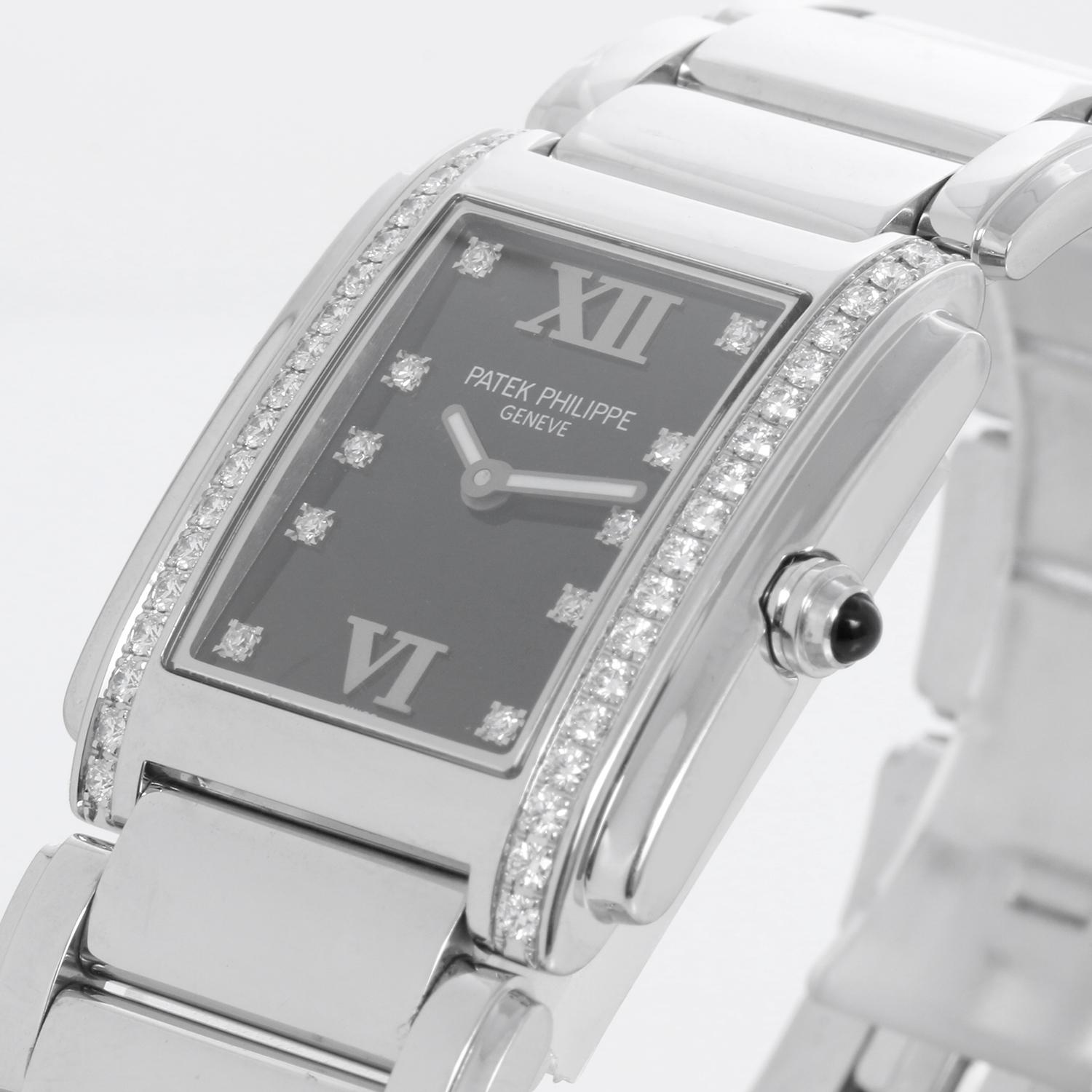Women's Patek Philippe Twenty-4 Ladies Steel & Diamond Watch 4910/10A