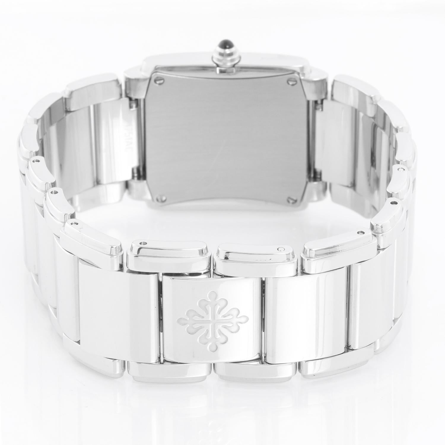 Women's Patek Philippe Twenty-4 Ladies Steel & Diamond Watch 4910/10A For Sale