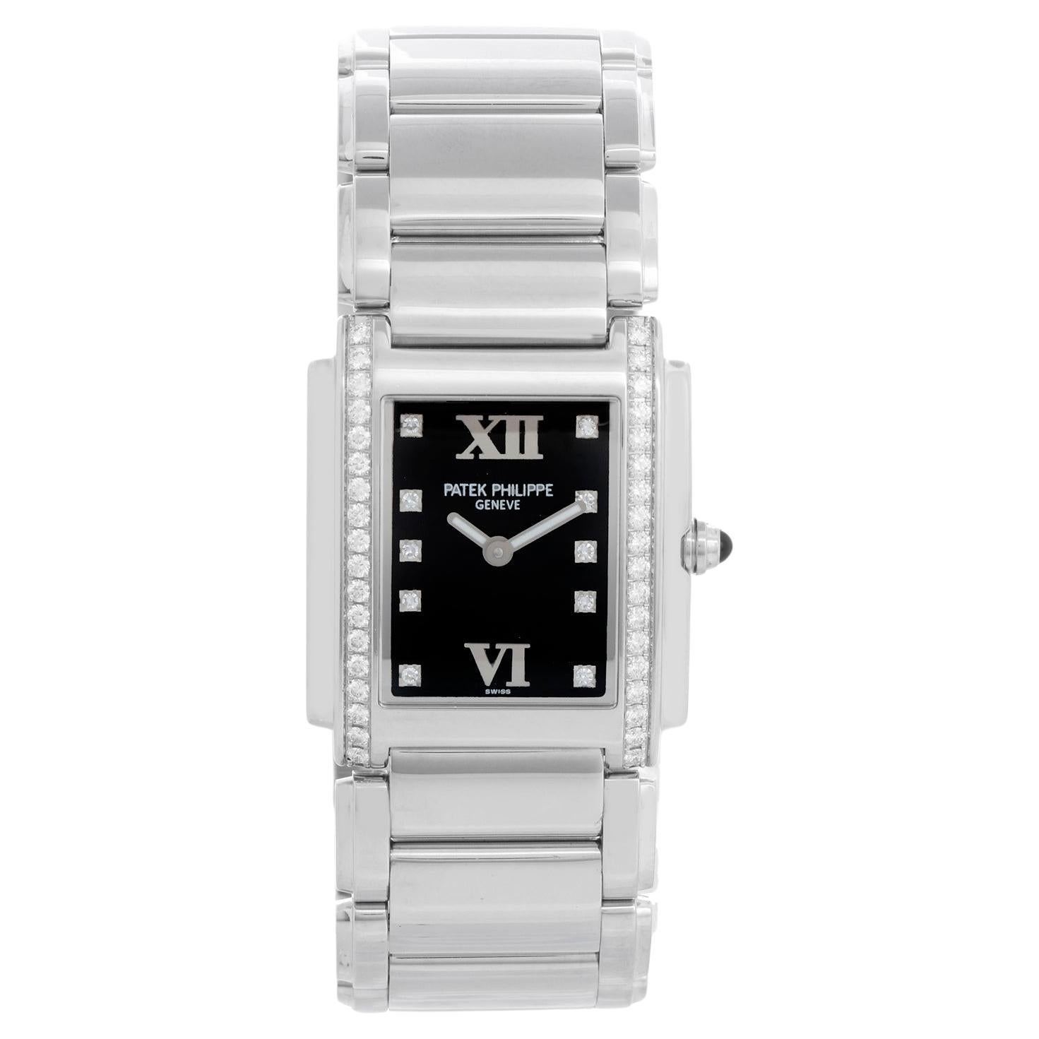 Patek Philippe Twenty-4 Ladies Steel & Diamond Watch 4910/10A