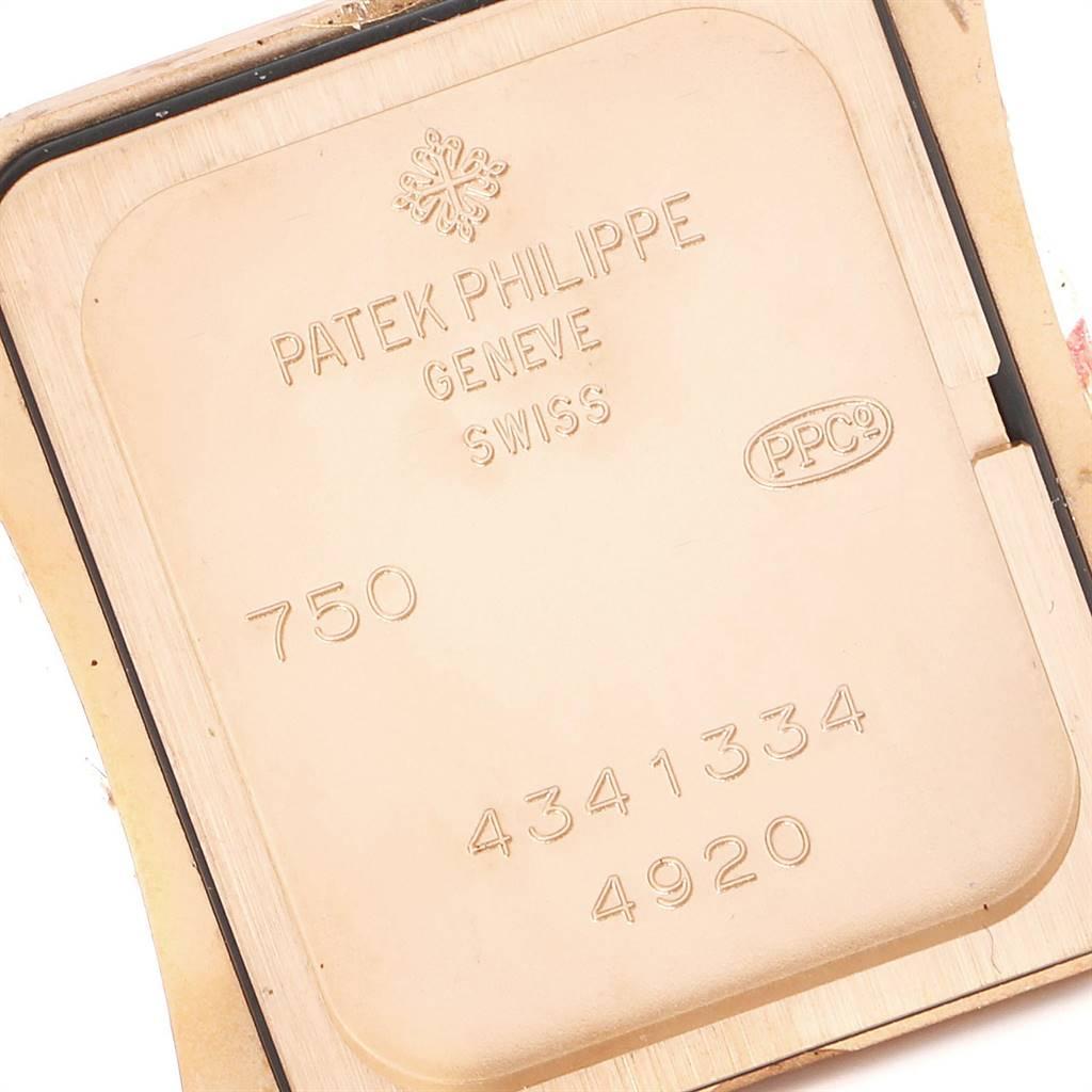 Patek Philippe Twenty-4 Rose Gold Black Strap Diamond Ladies Watch 4920R 2