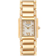 Patek Philippe Twenty-4 Small 18 Karat Rose Gold Diamant Damenuhr 4908