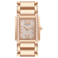 Patek Philippe Twenty-4 Small 18K Rose Gold Diamond Ladies Watch 4908