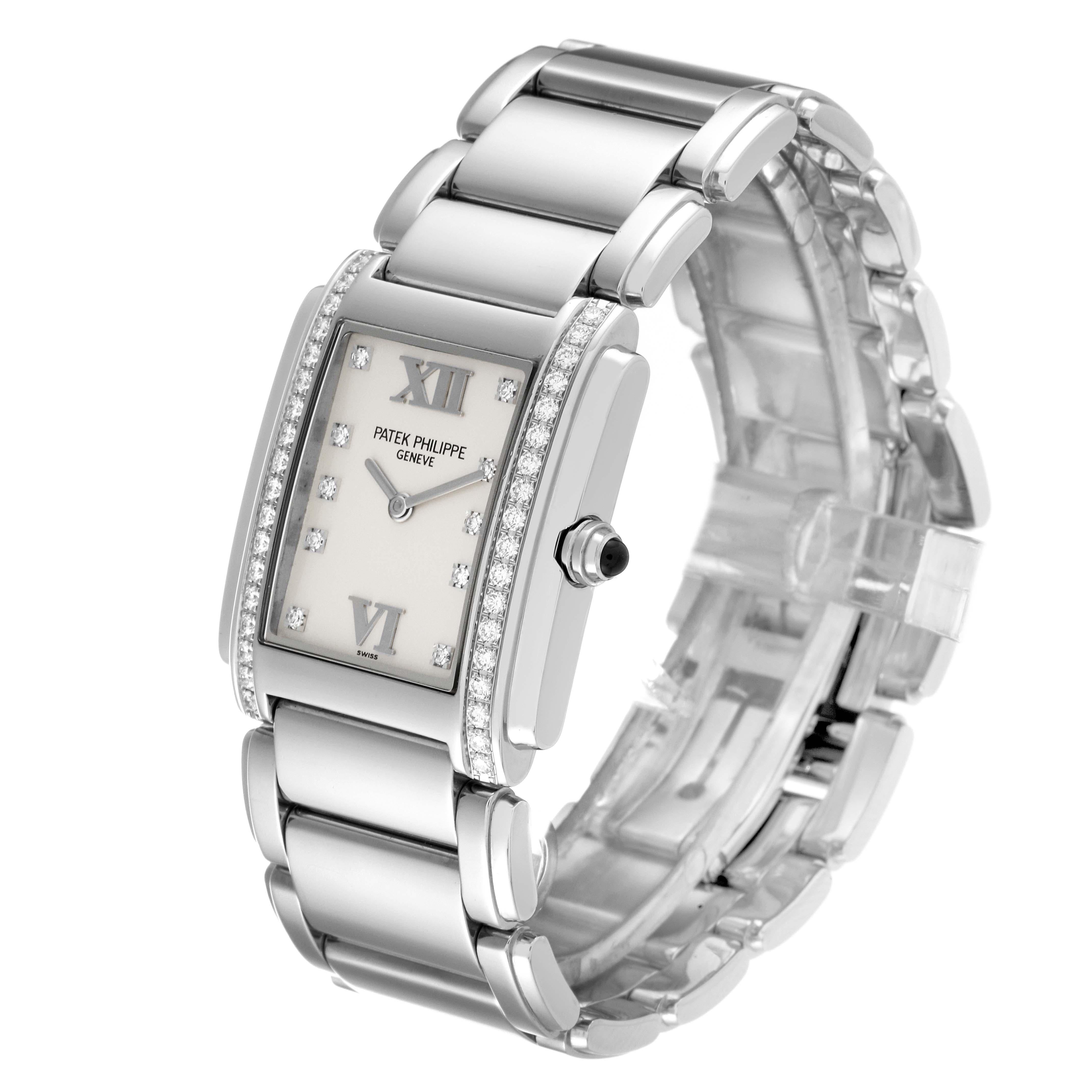 Women's Patek Philippe Twenty-4 Steel Diamond Ladies Quartz Watch 4910