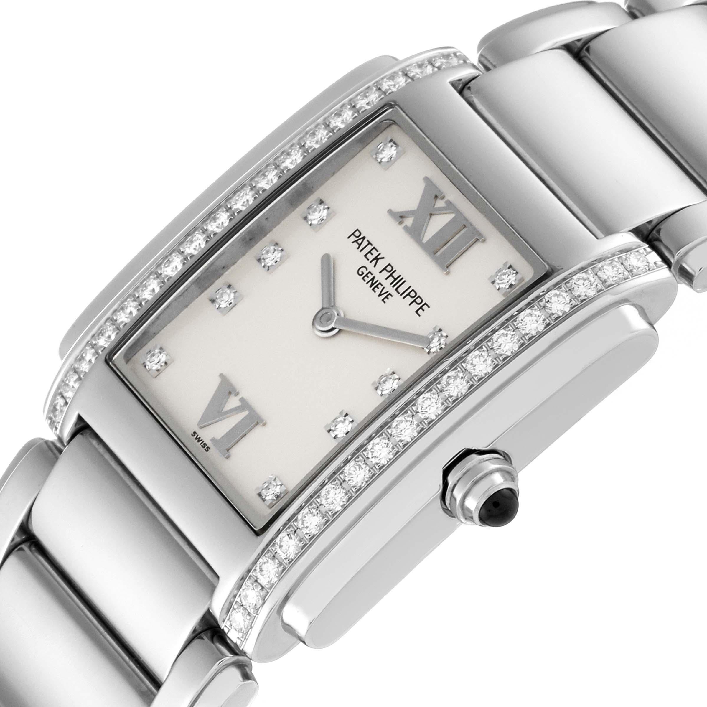 Patek Philippe Twenty-4 Steel Diamond Ladies Quartz Watch 4910 1