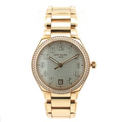Patek Philippe "Twenty 4" with Diamonds-Set Bezel in 18K Rose Gold