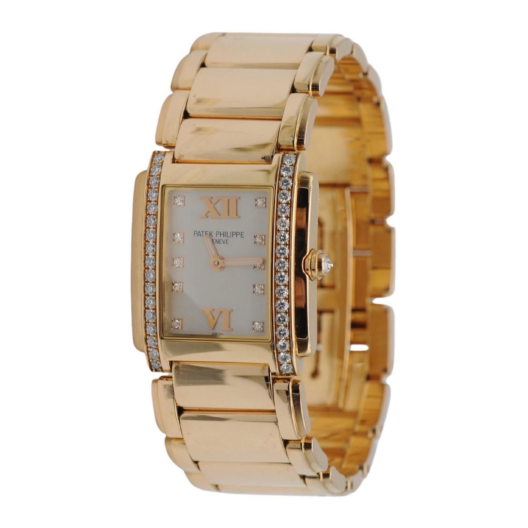 Patek Philippe Twenty~4 4910 in 18 Karat Roségold und Diamant