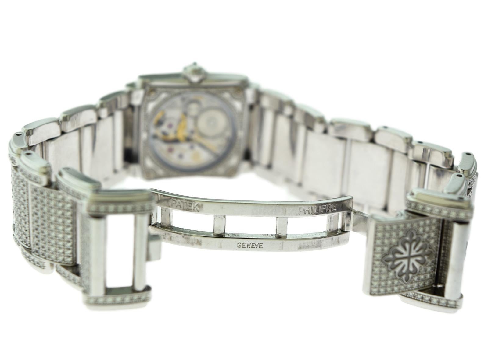 Patek Philippe Twenty~4 Ref. 4910/52G-001 Diamond Pave 18 Karat Gold Watch 1