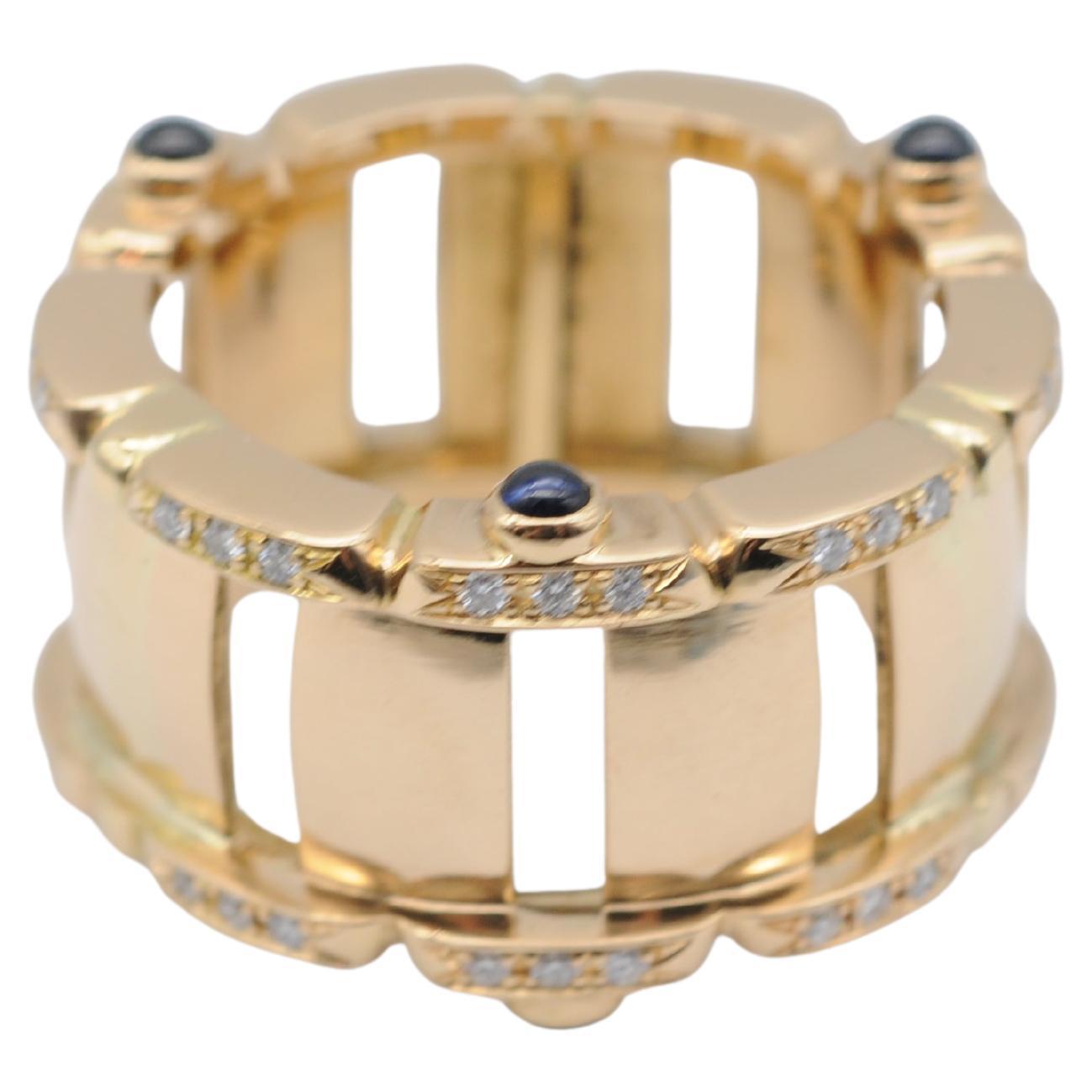 Patek Philippe Twenty~4 Ring with Diamonds and Cabochon Sapphires

This elegant Patek Philippe ring from the Twenty~4 collection showcases a refined design adorned with approximately 0.50ct of sparkling diamonds, beautifully set across the band.