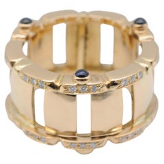 Patek Philippe Twenty~4 Ring with Diamonds and Cabochon-Cut Sapphires