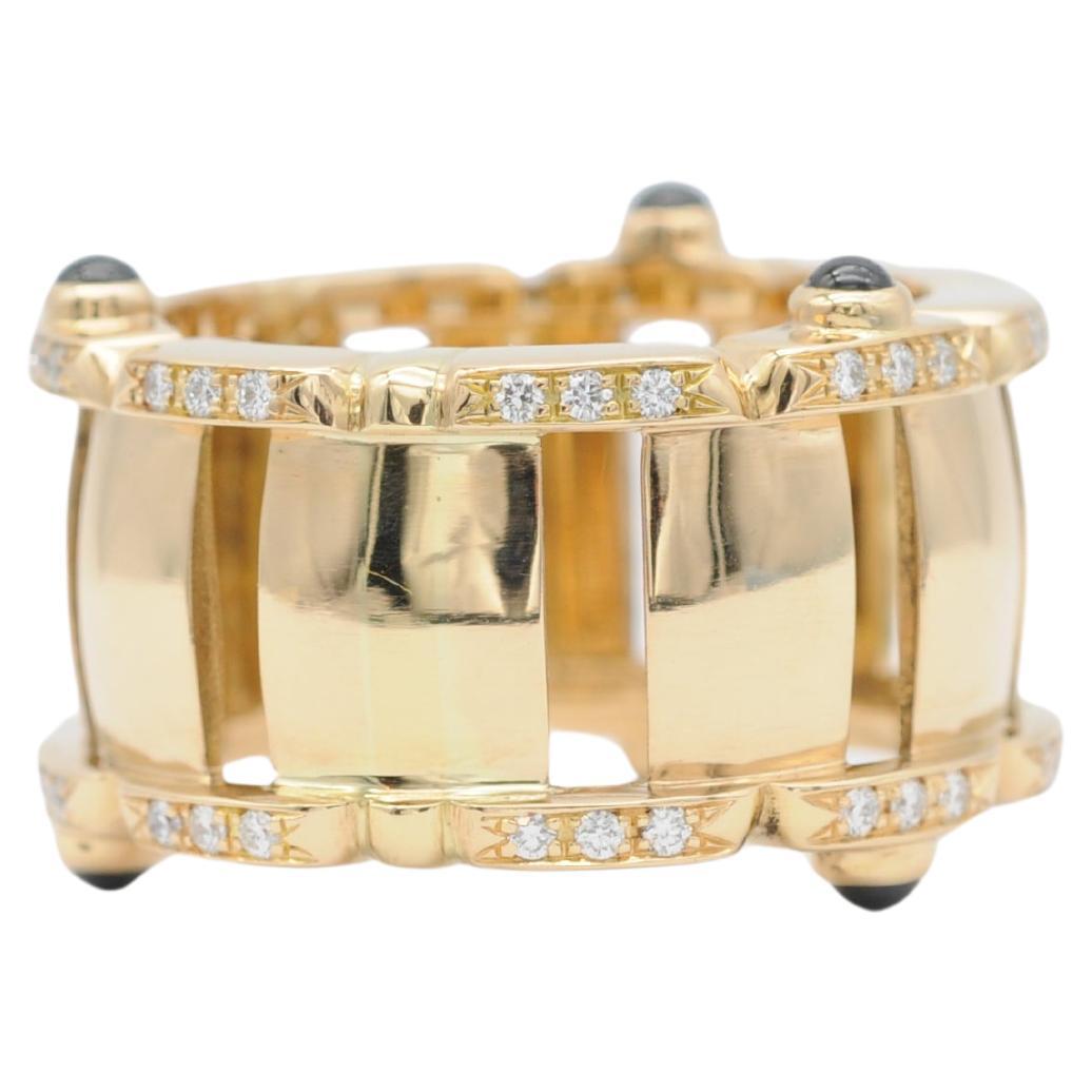 Patek Philippe Twenty~4 Ring with Diamonds and Cabochon-Cut Sapphires For Sale 1
