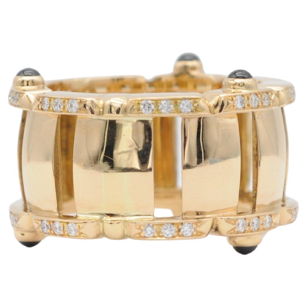 Patek Philippe Twenty~4 Ring with Diamonds and Cabochon-Cut Sapphires For Sale 2