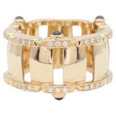 Patek Philippe Twenty~4 Ring with Diamonds and Cabochon-Cut Sapphires