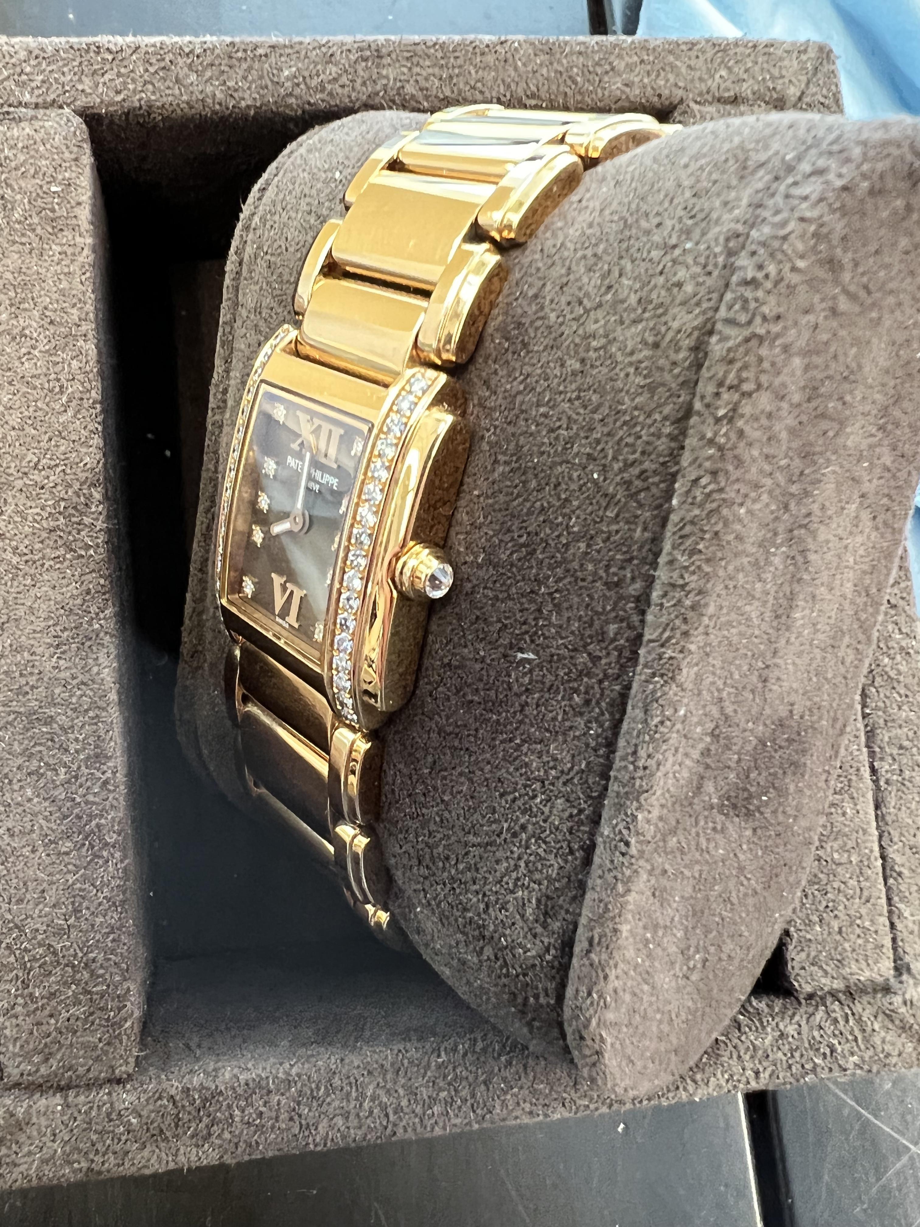 Contemporary Patek Philippe Twenty~4 Rose Gold Brown Dial For Sale