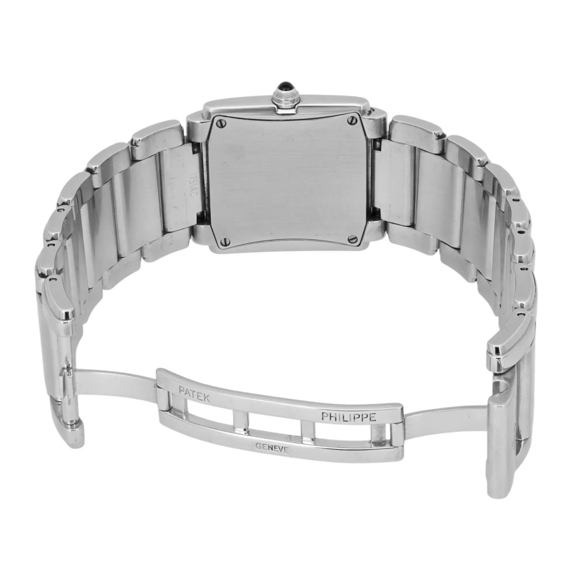 Patek Philippe Twenty4 Steel Quartz 0.45ct Diamond Black Dial Watch 4910/10A-001 For Sale 2