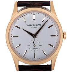 Patek Philippe Ungetragene Calatrava 18 Karat Gold Doppelname Tiffany & Co.5196R-001