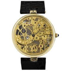 Patek Philippe Very Rare Gold Skeleton Dial 3878J Automatic Watch