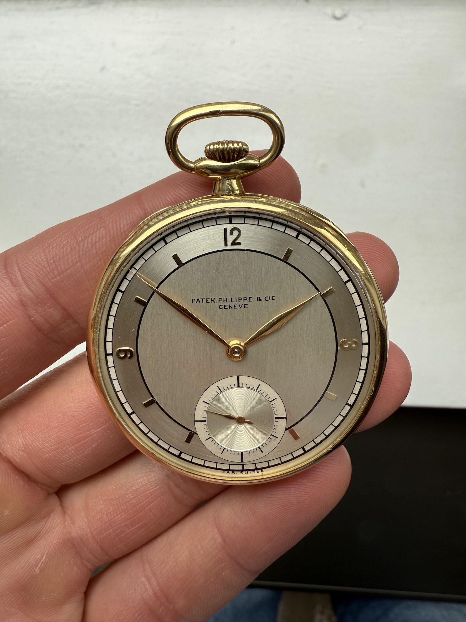 Patek Philippe Vintage 18ct Yellow Gold Pocket Watch Circa. 1930 In Good Condition For Sale In London, GB