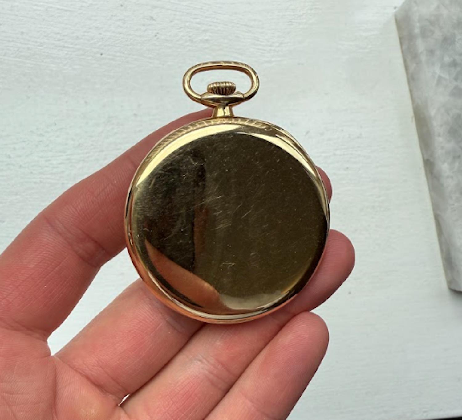 Patek Philippe Vintage 18ct Yellow Gold Pocket Watch Circa. 1930 For Sale 1