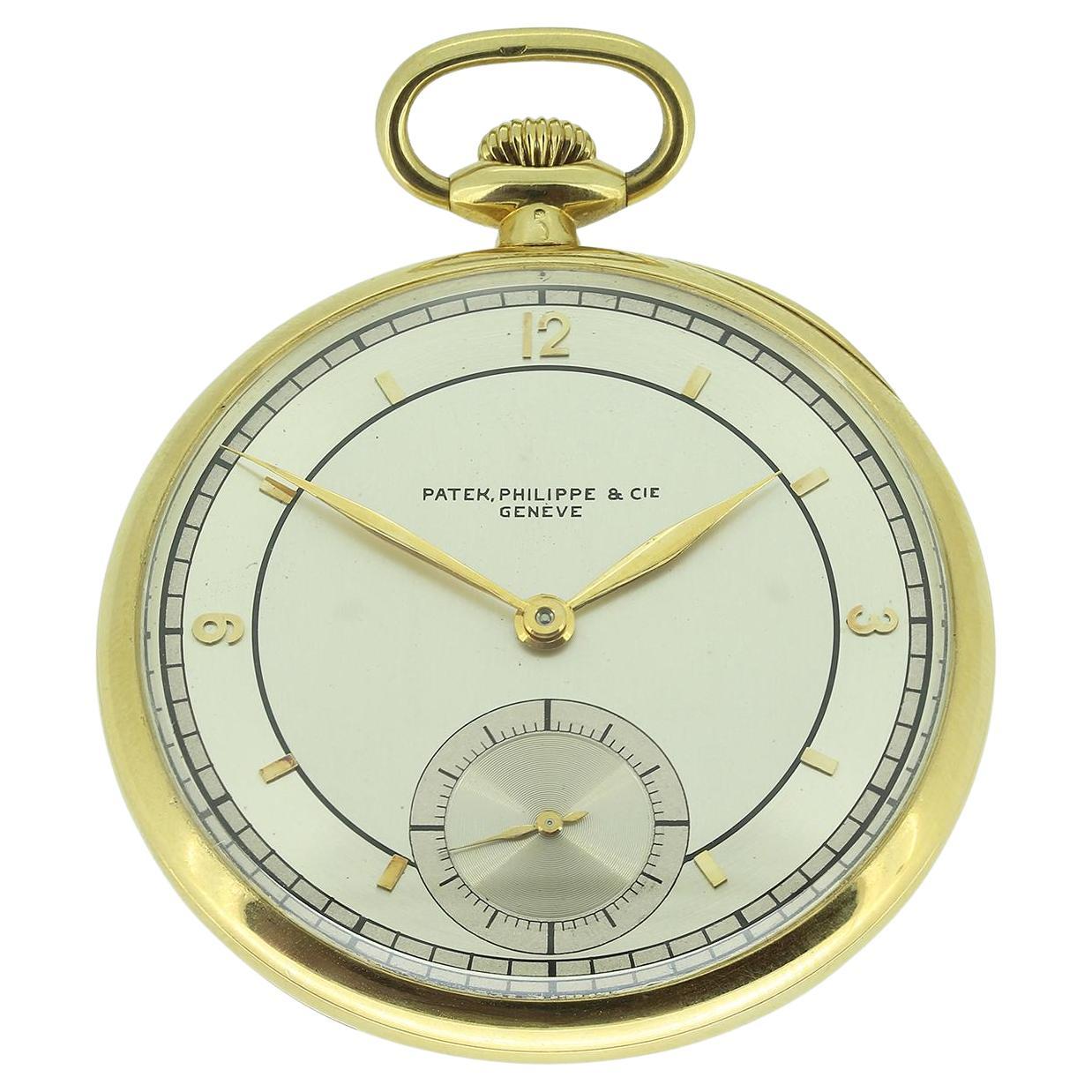 Patek Philippe Vintage 18ct Yellow Gold Pocket Watch Circa. 1930 For Sale