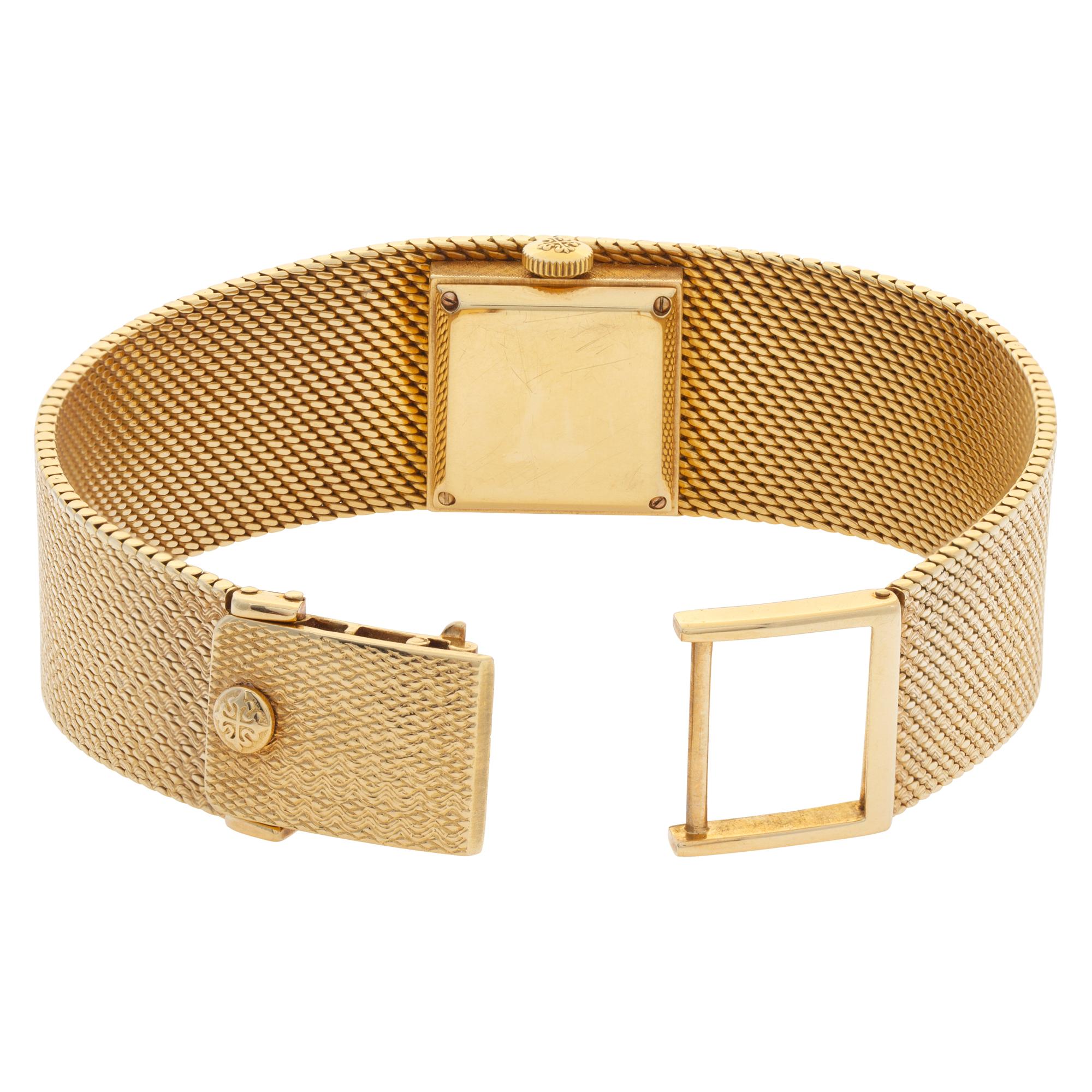 Patek Philippe Montre-bracelet manuelle vintage en or 18 carats Réf. 3319/7 1
