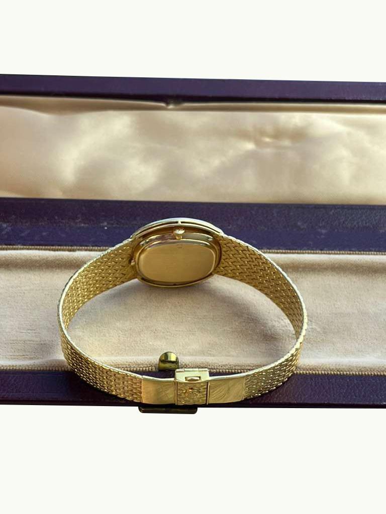 Patek Philippe Vintage 18K Gelbgold Diamant Handaufzugsuhr Uhr 4288 im Angebot 9