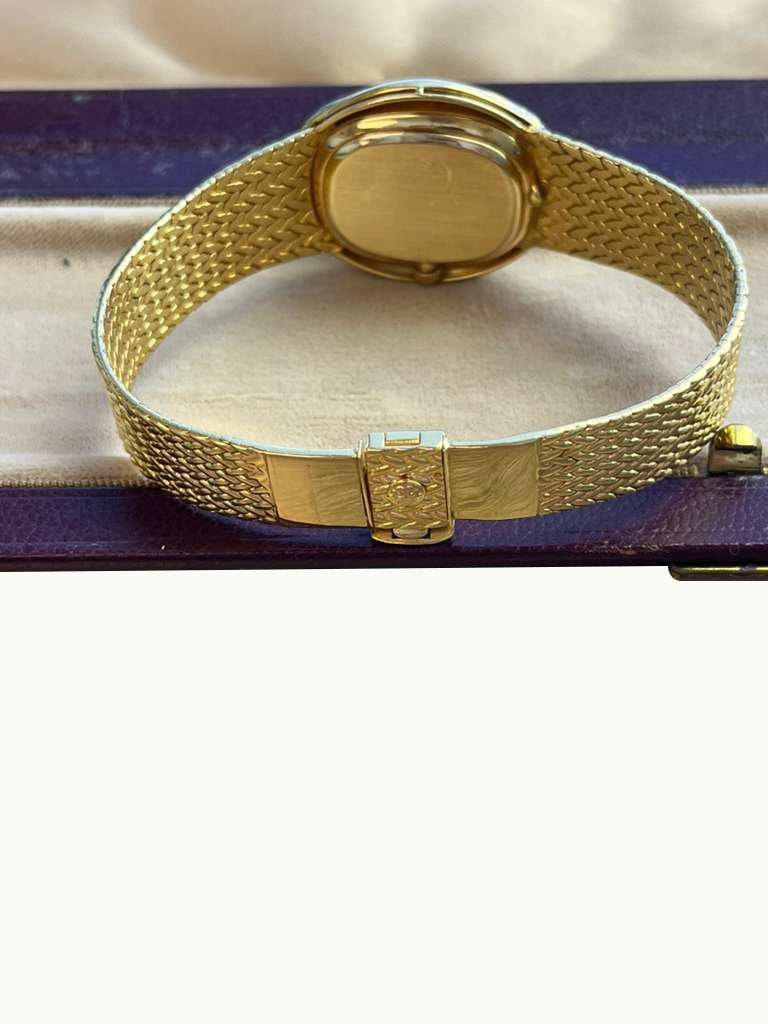 Patek Philippe Vintage 18K Gelbgold Diamant Handaufzugsuhr Uhr 4288 im Angebot 11